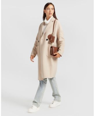 Women's Publisher Double Breasted Wool Blend Coat
