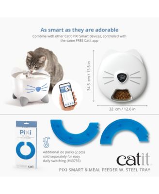 Pixi Smart 6-Meal Feeder,Stainless