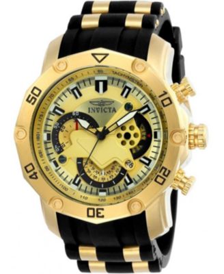 Men's 23427 Pro Diver Quartz Multifunction Gold Dial Watch