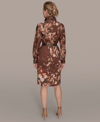 Women's Floral Belted Dress