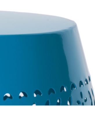 Simplie Fun Durable End Table with Lace Cut Design, Indoor/Outdoor Use