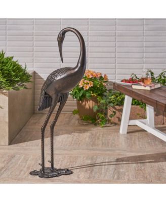 Streamdale Rust-Proof Aluminum Crane Garden Statue