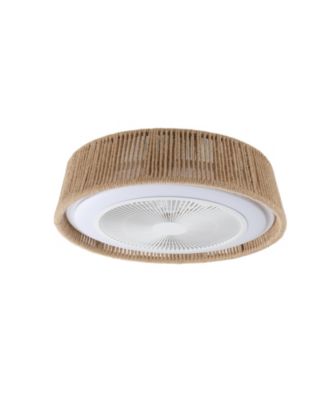Bohemian style LED Dimmable Ceiling Light With Built-In Fan - Remote Control