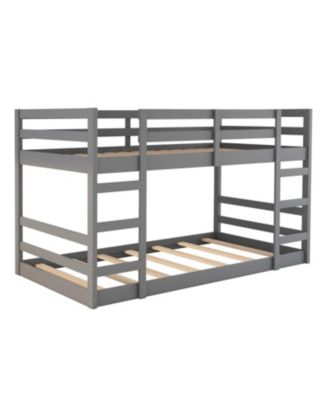 Twin Over Twin Bunk Bed with Ladder