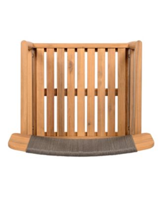 Acacia Wood Outdoor Armchair - Weather-Resistant & Stylish Set of 2