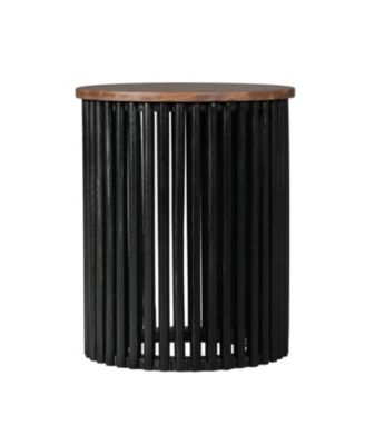 Acacia Wood Side Table - Handcrafted Modern Design