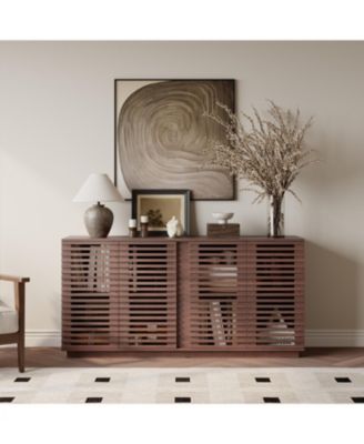 59.92" Buffet Sideboard with Solid Wood Doors