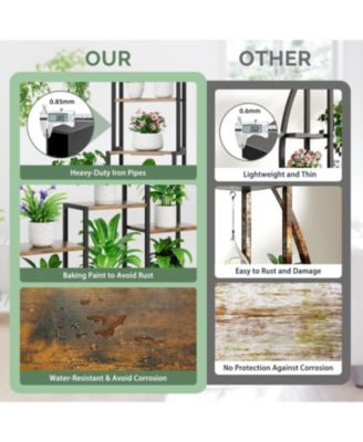 71" 8-Tier Plant Stand with Grow Light