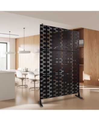 Metal Privacy Screen 76"x48" - Indoor/Outdoor Decorative Panel