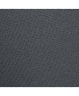 Acacia Wood Club Armchairs (Set of 2), Teak Finish, Dark Grey Cushions