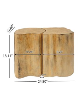 Irregular End Table - Split Design, Indoor/Outdoor