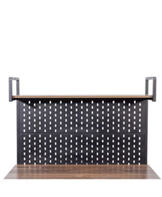 Kitchen Bakers Rack with Door & Storage Shelf