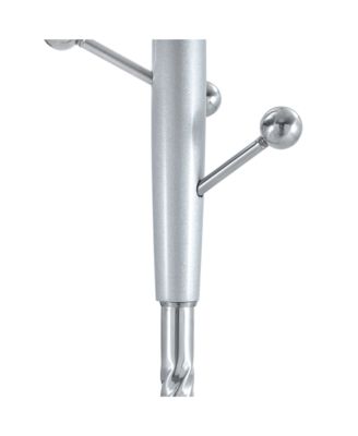 Modern Silver & Gold Coat Rack - 72 Inch, Detachable Bracket