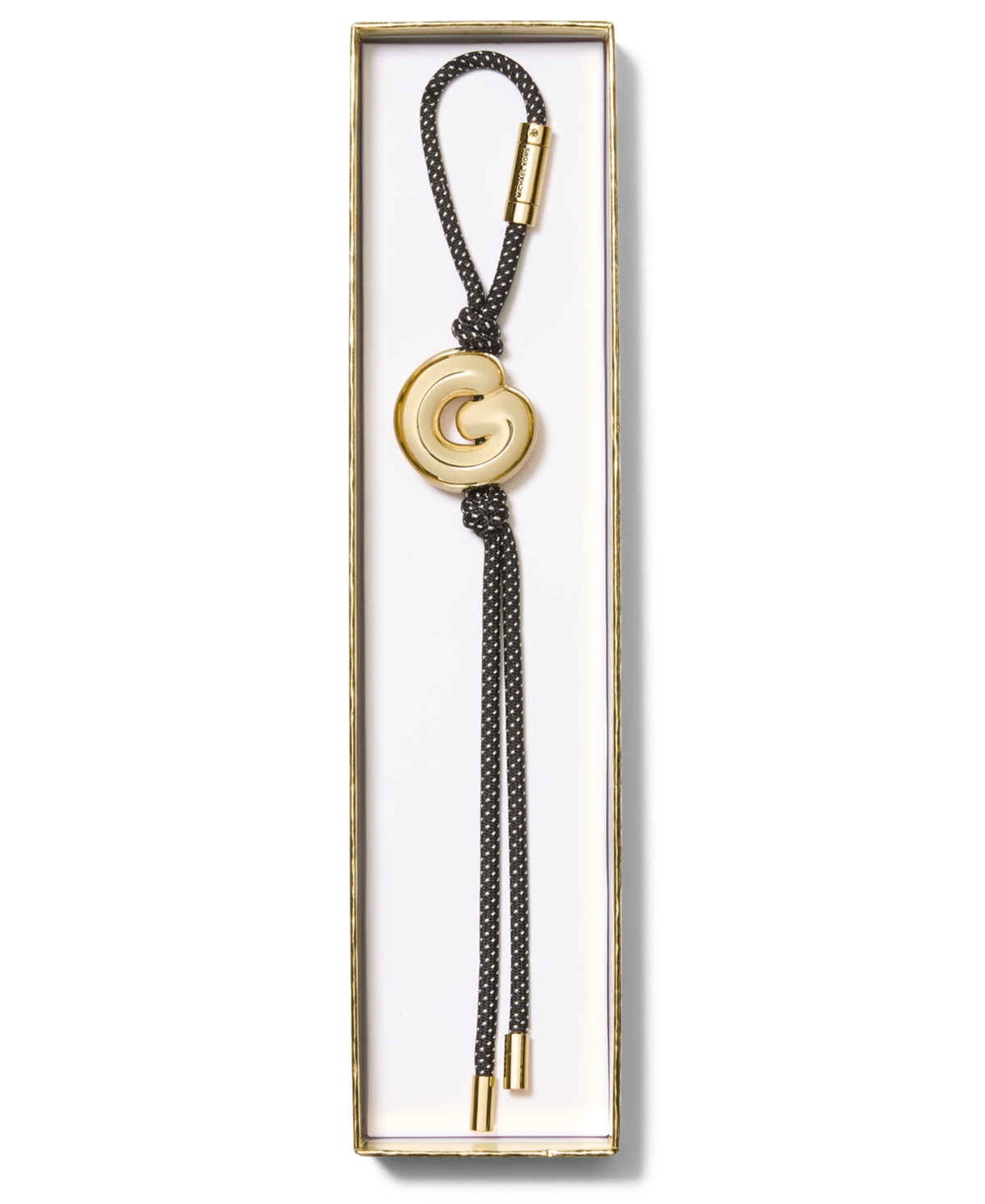 Michael Kors A Bubble Cord Charm In Black