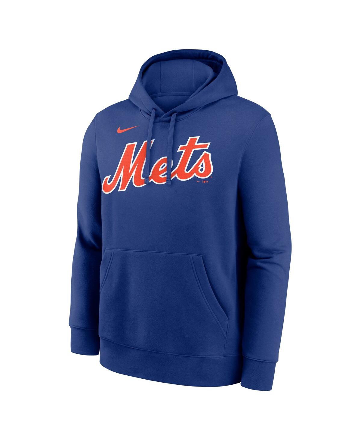 Nike Francisco Lindor New York Mets Club  Men's Mlb Pullover Hoodie In Blue