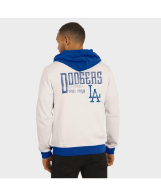 Darius Rucker Collection by Men's Cream Los Angeles Dodgers Polar Fleece Full-Zip Hoodie
