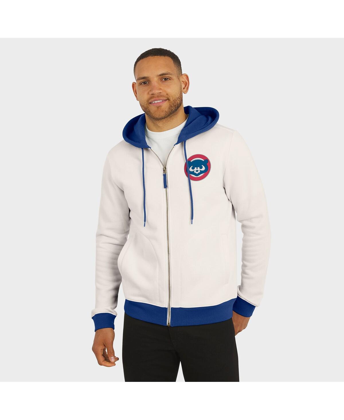 Fanatics Darius Rucker Collection By  Men's Cream Chicago Cubs Polar Fleece Full-zip Hoodie In White