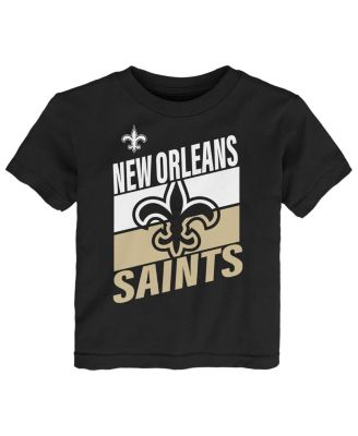 Outerstuff - Toddler Black New Orleans Saints Teamwork T-shirt