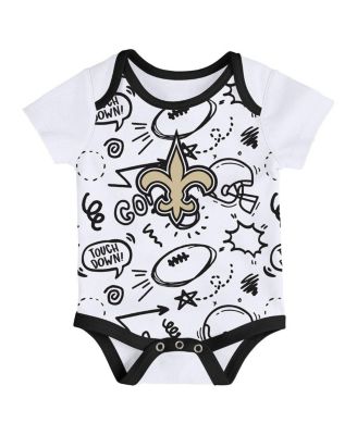 Infant 3-Piece New Orleans Saints All Day Play Bodysuit Set