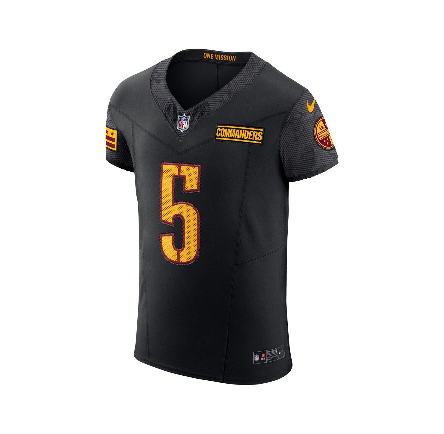 Men's Jayden Daniels Black Washington Commanders Alternate Vapor F.U.S.E. Elite Jersey