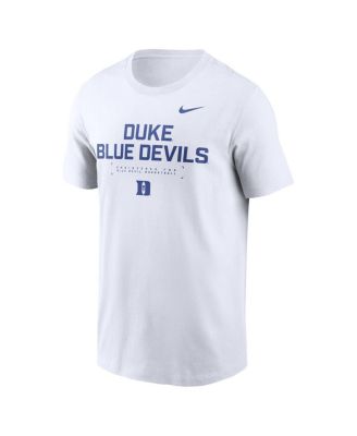 Men's White Duke Blue Devils 2025 Courtside Basketball Performance T-Shirt