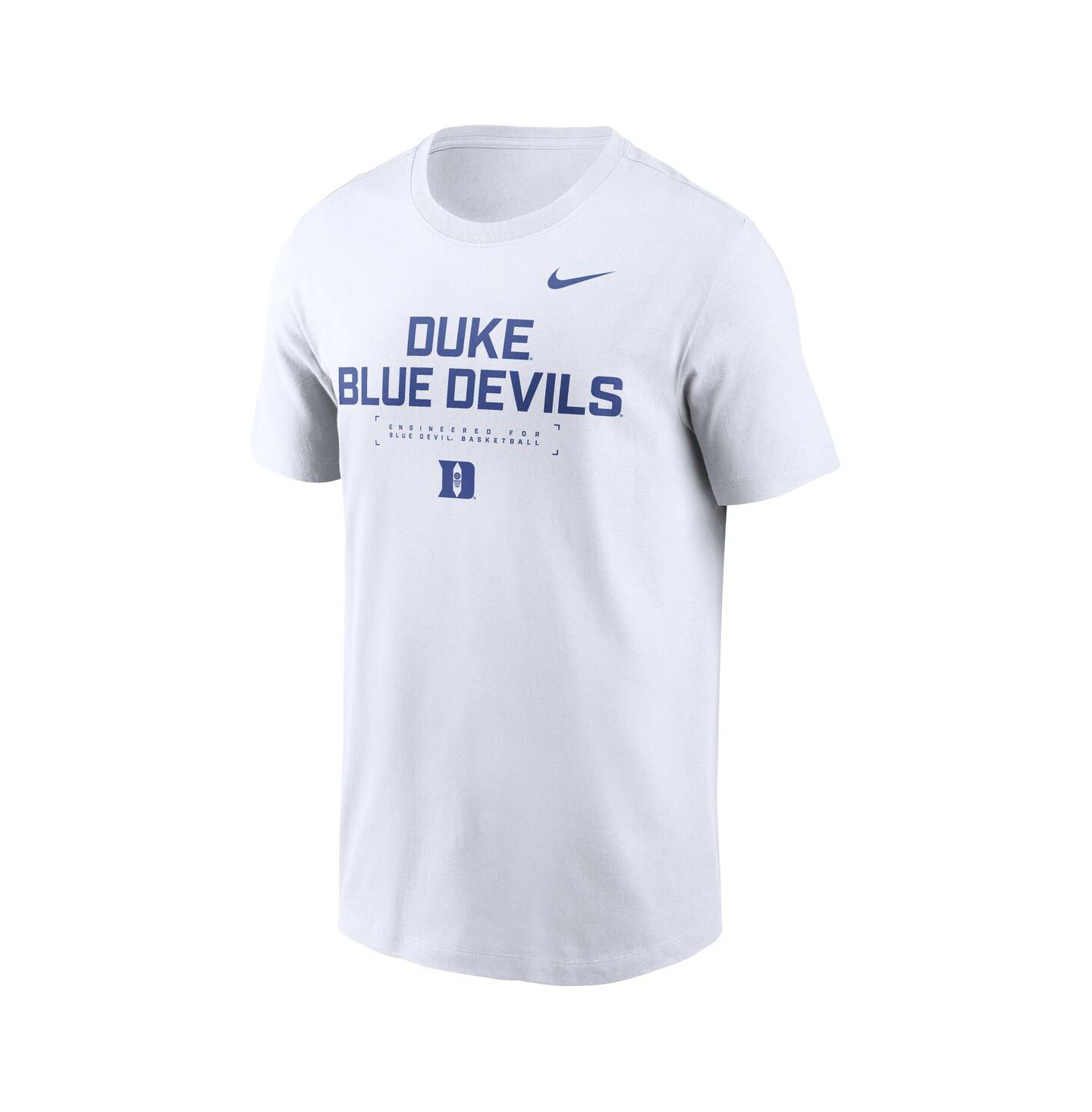 Мужская футболка Nike White Duke Blue Devils 2025 Courtside Basketball Performance — фото 3