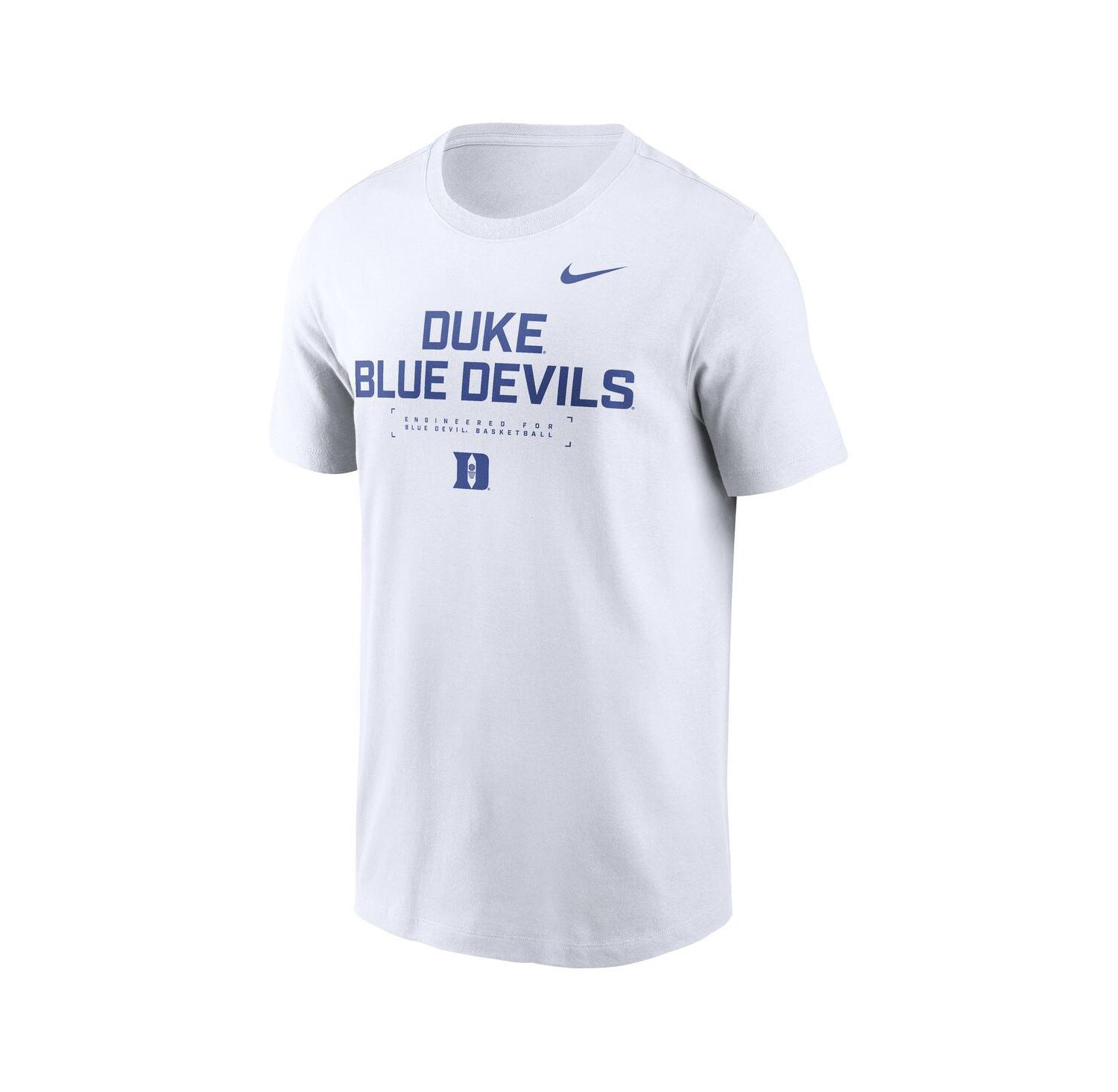 Men's White Duke Blue Devils 2025 Courtside Basketball Performance T-Shirt