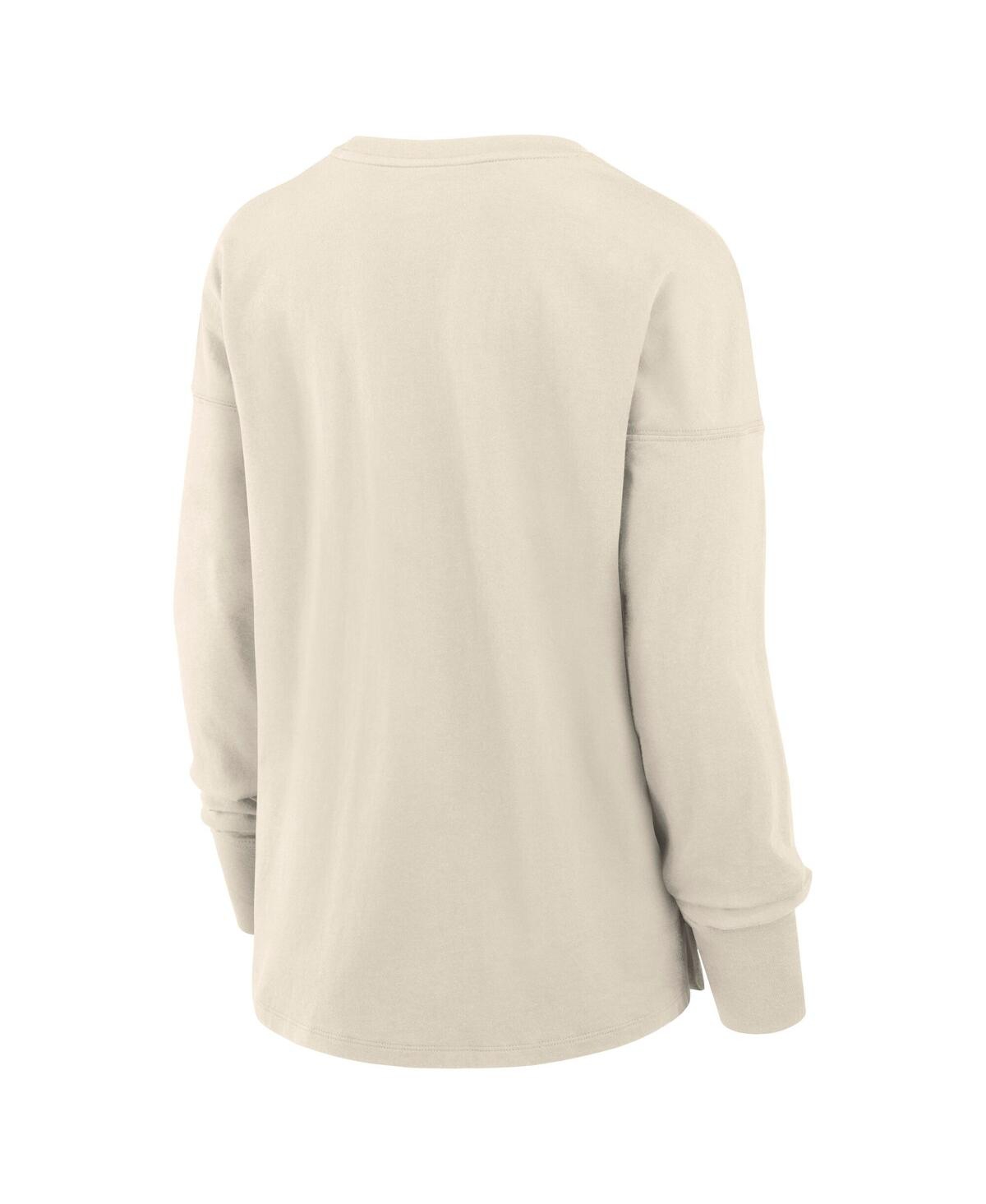 Fanatics Women's Cream Dallas Cowboys Dove Legacy Long Sleeve T-shirt In Neutral