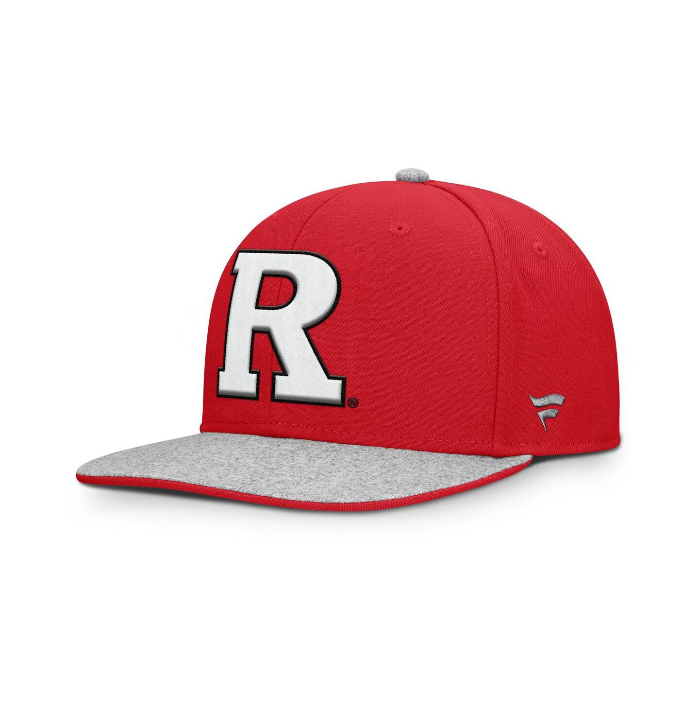 Мужская кепка Fanatics Scarlet Rutgers Scarlet Knights Loden Snapback Hat — фото 1