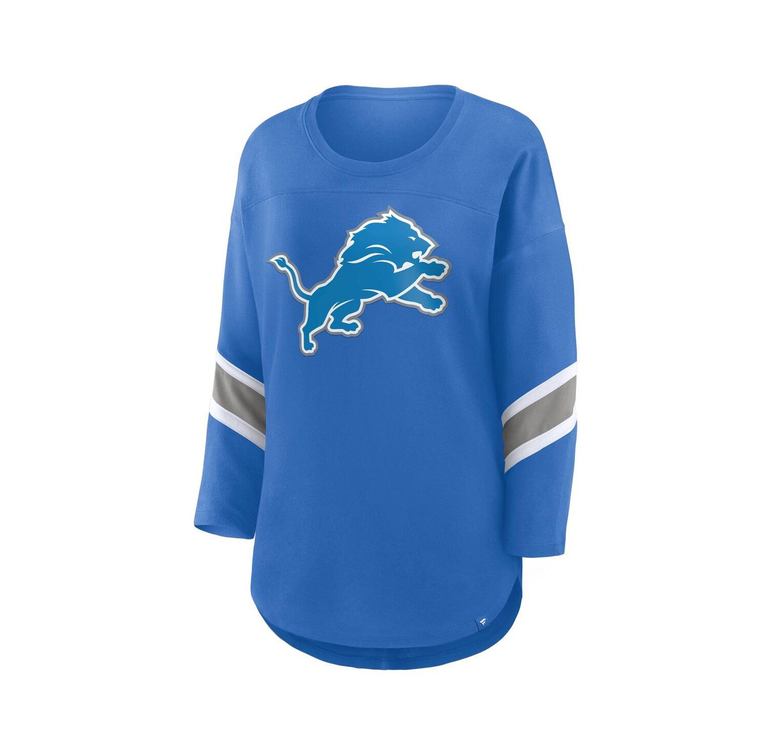 Women's Blue Detroit Lions Redzone 3/4-Sleeve T-Shirt