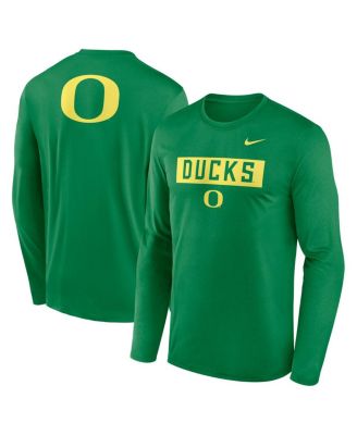 Nike - Men's Green Oregon Ducks Primetime Campus 2-Hit Legend Dri-FIT Long Sleeve T-shirt