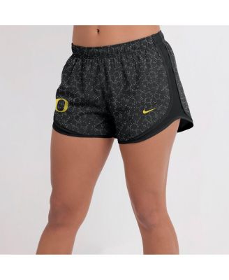 Nike - Women's Black Oregon Ducks Tempo Pattern Dri-FIT Shorts