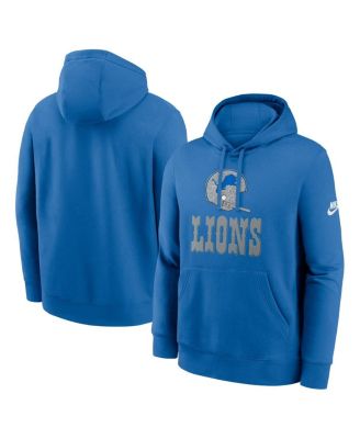 Nike - Men's Royal Detroit Lions Best Season Rewind Club Pullover Hoodie