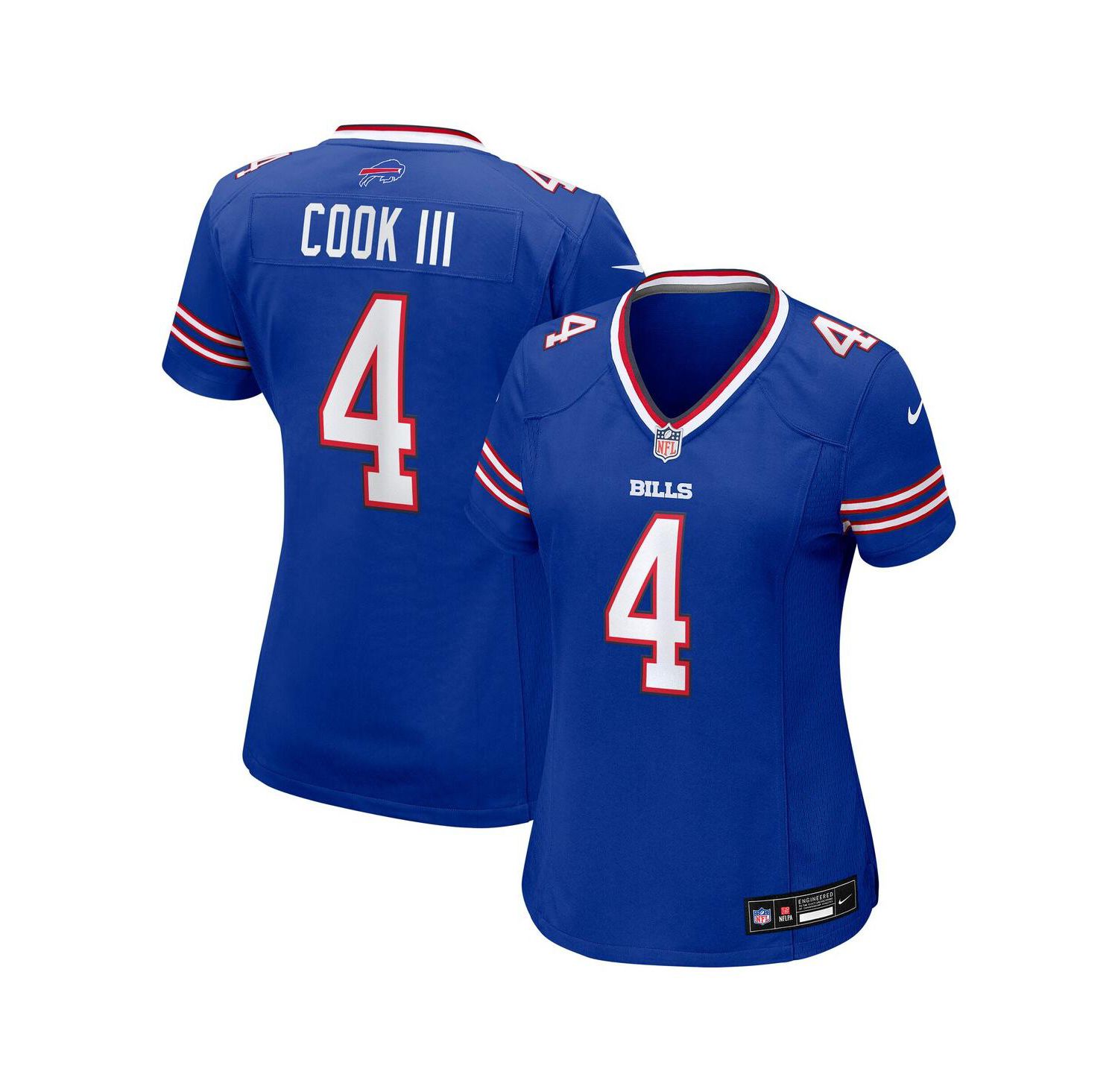 Women's James Cook III Royal Buffalo Bills Team Game Jersey