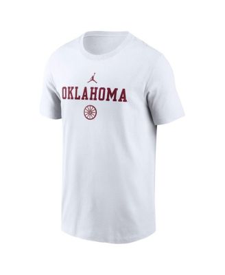 Men's White Oklahoma Sooners 2-Hit Stacked T-Shirt