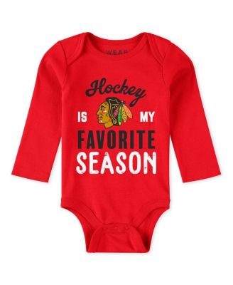 WEAR by Erin Andrews - Baby Boys and Girls 3-Piece Chicago Blackhawks Turn Me Around Bodysuits Pants Set