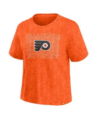 Women's Orange Philadelphia Flyers Faded Wash T-Shirt