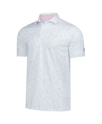 Men's White Arnold Palmer MATTR Sketch Polo Shirt