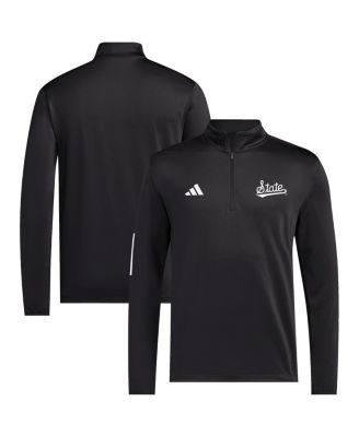 adidas - Men's Black Mississippi State Bulldogs Strategy Half-Zip Golf Jacket