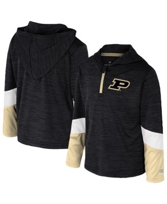 Colosseum - Toddler Black Purdue Boilermakers Rylos Quarter-Zip Windshirt