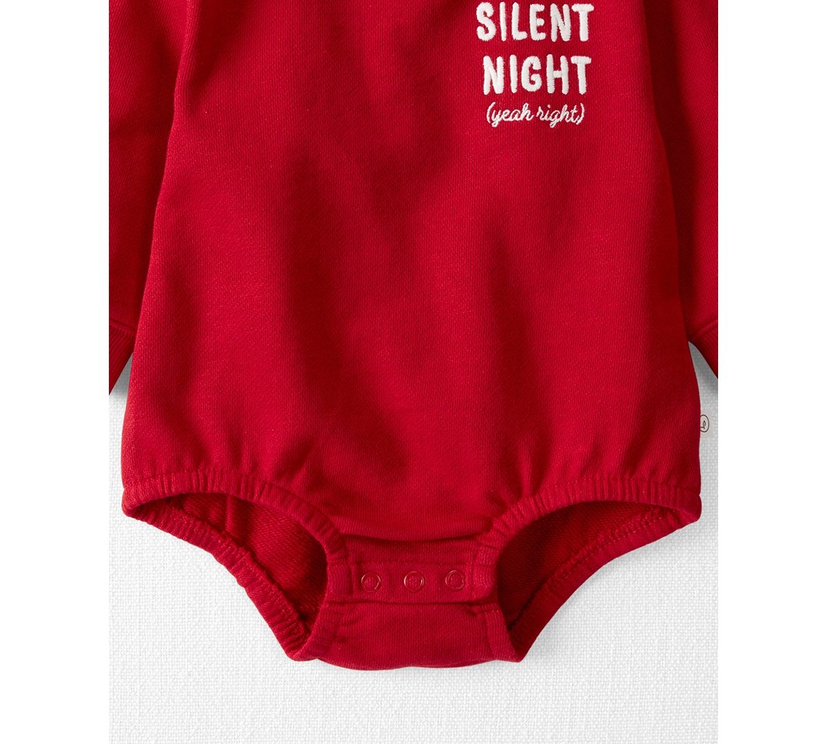 Carter's Little Planet By  Baby Boys Or Baby Girls Organic Silent Night Bubble Bodysuit In Red