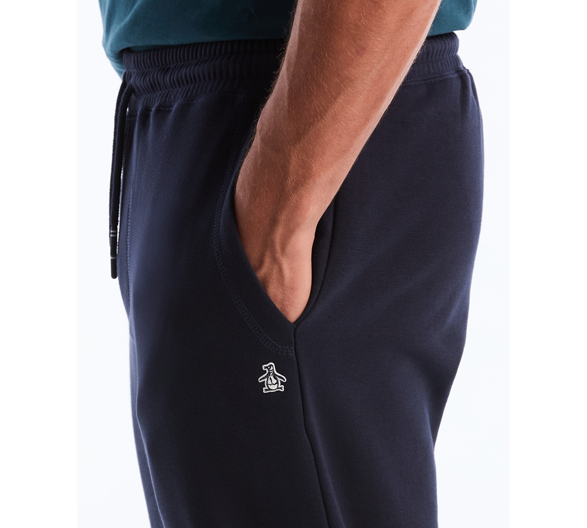 Original Penguin Men's Sticker Pete Cuffed Finish Pants In Blue