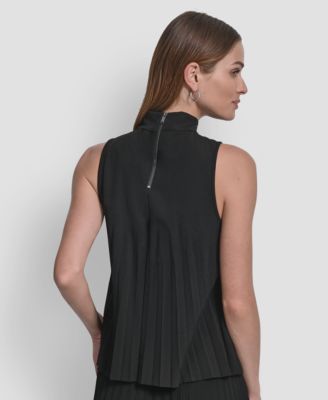 Women's Studded Mock Neck Top