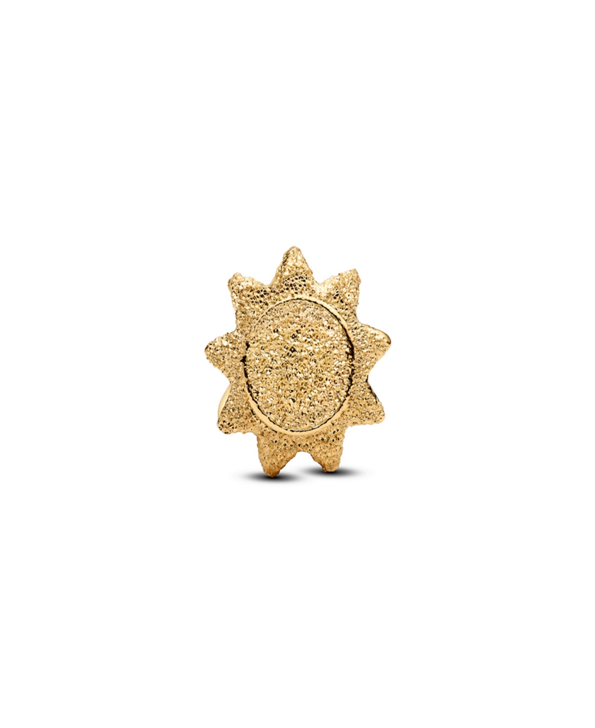 Pandora Gold Textured Sun Mini Charms In Gold