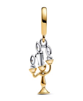 Two Tone Disney Beauty and the Beast Lumiere Dangle Charms