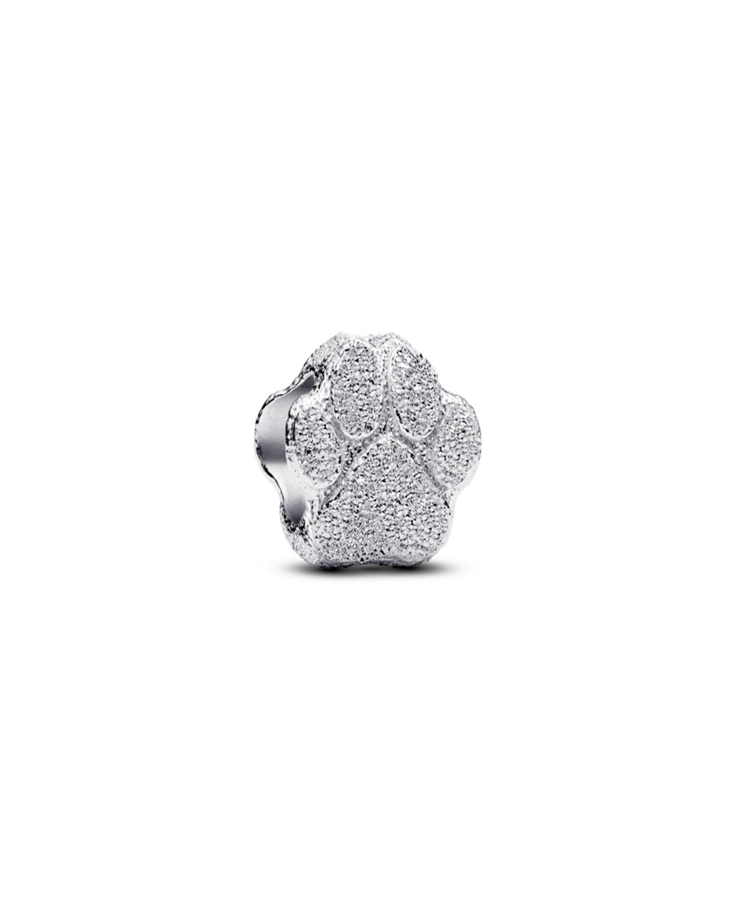 Sterling Silver Textured Paw Mini Charms