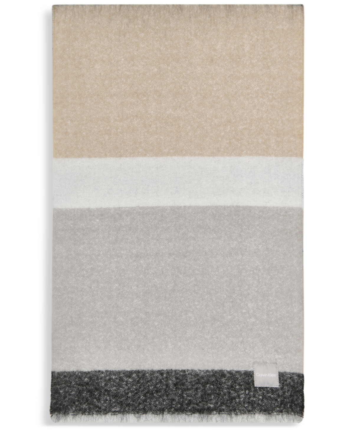 Calvin Klein Color Block Scarf In Multi