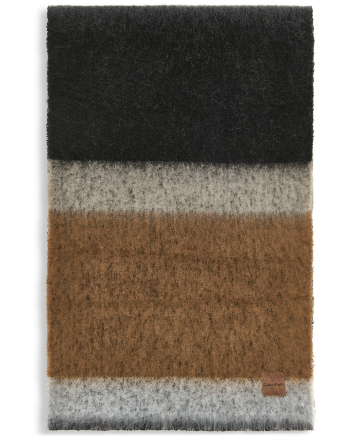 Calvin Klein Color Block Scarf In Multi