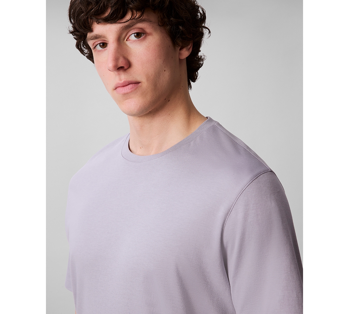 Calvin Klein Men's Short Sleeve Supima Cotton Interlock T-shirt In Gray