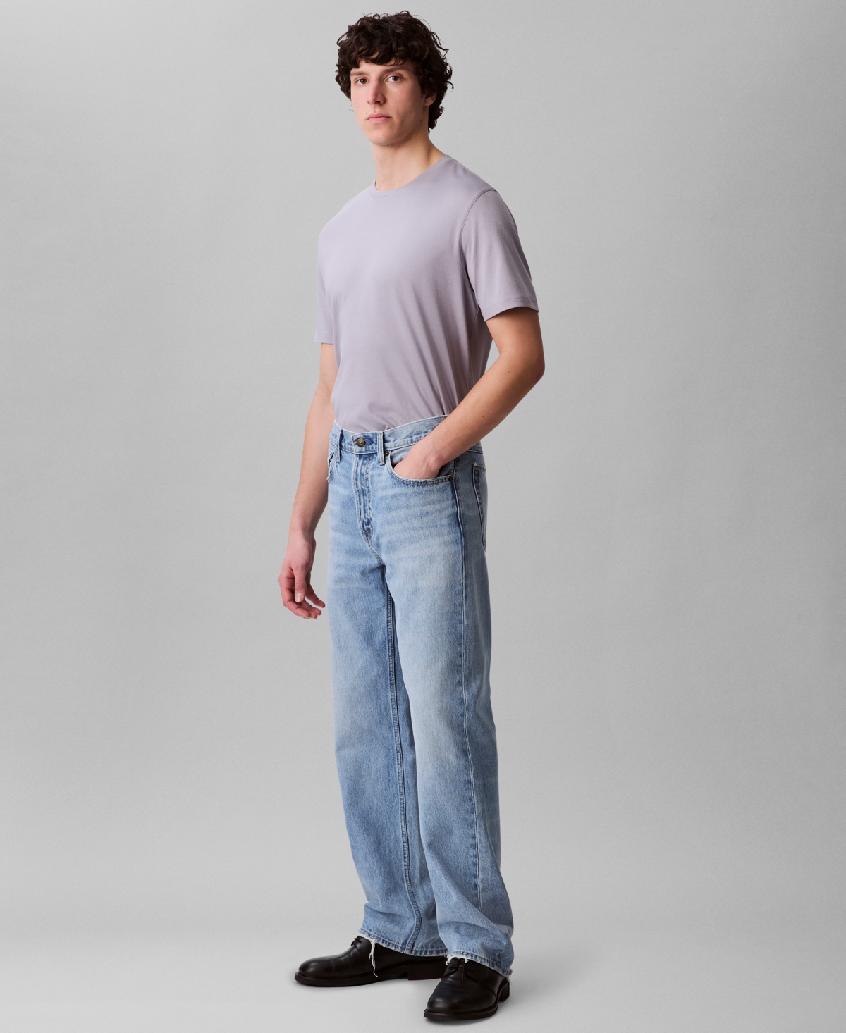 Calvin Klein Men's Short Sleeve Supima Cotton Interlock T-shirt In Gray